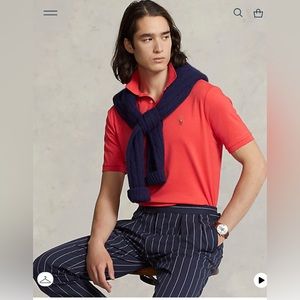 Red Polo Ralph Lauren Men’s Slim Fit Polo Size XL